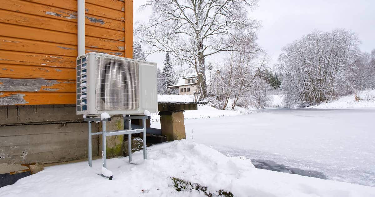 Pompe à chaleur en hiver pour une vieille maison