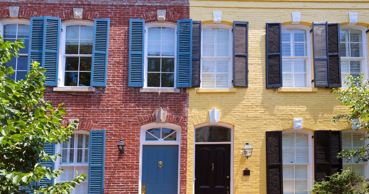 Une belle façade de maison artistique