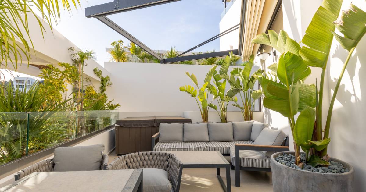 belle terrasse d'appartement