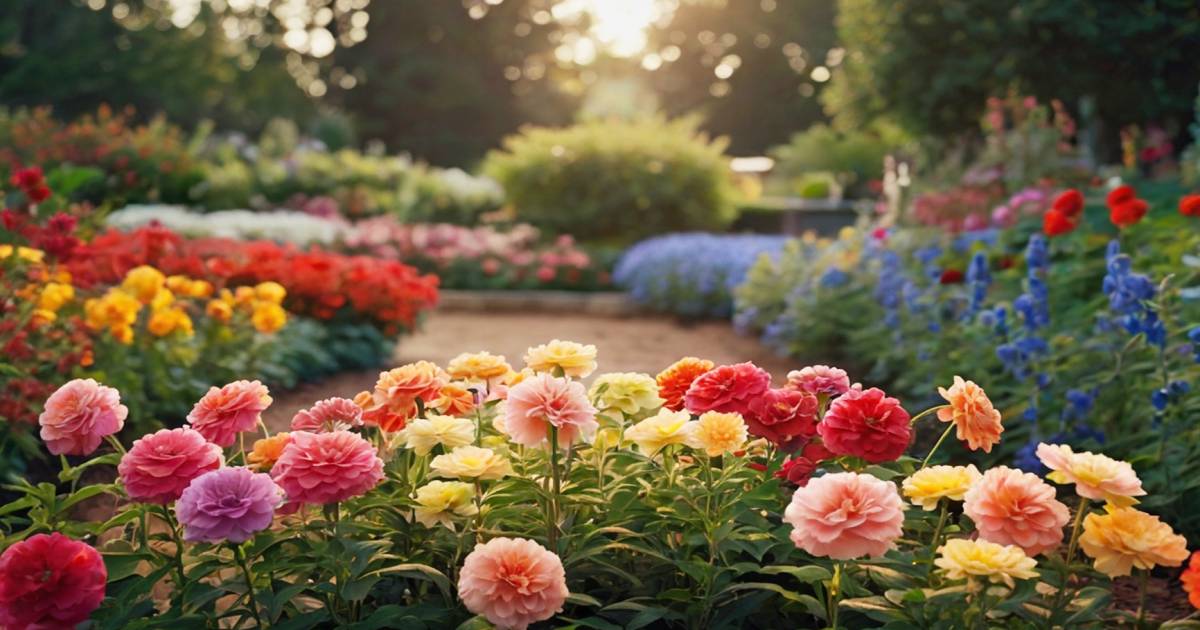 beau jardin mis en valeur