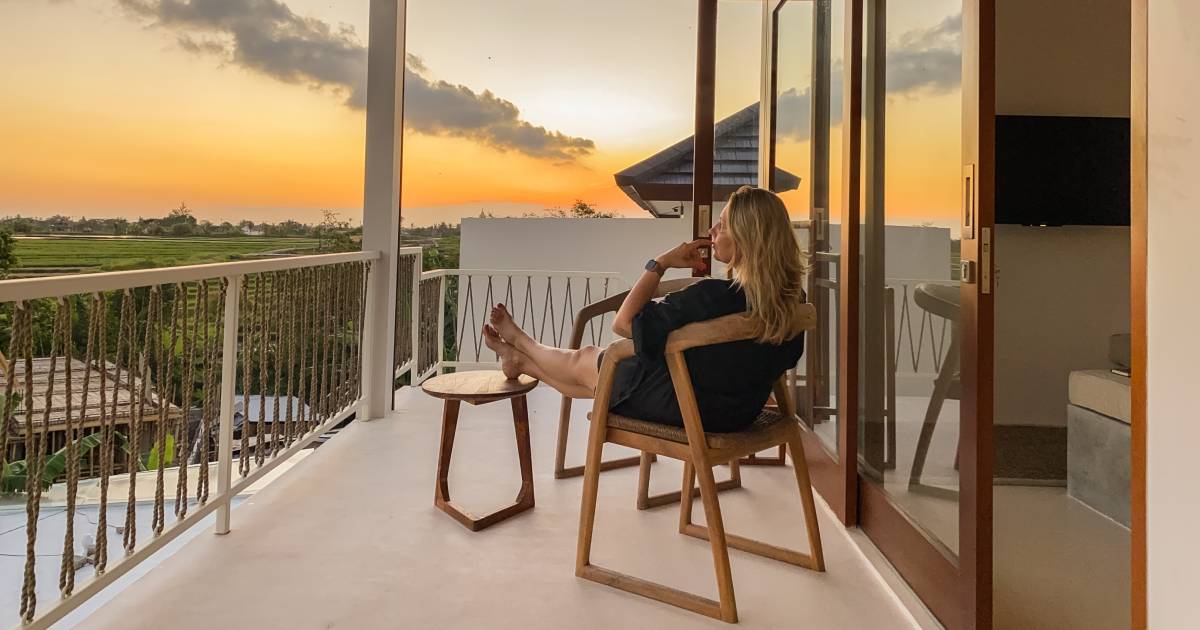 une grande terrasse