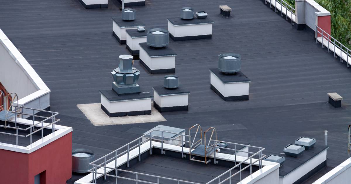 ventilation pour une toiture plate