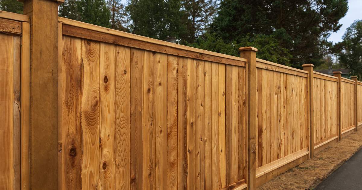 Clôture en bois