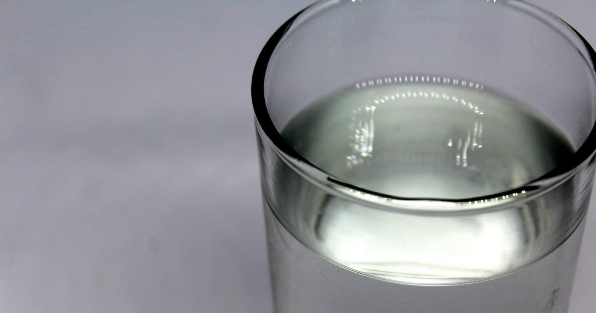 verre d'eau