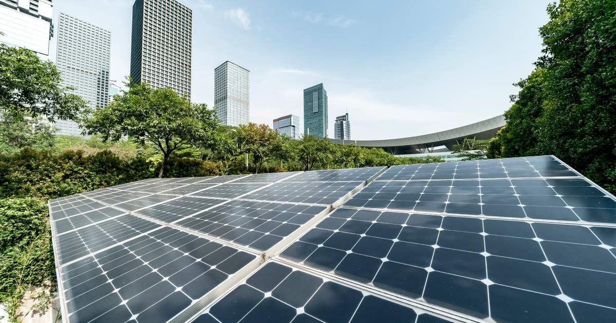 un gratte-ciel solaire